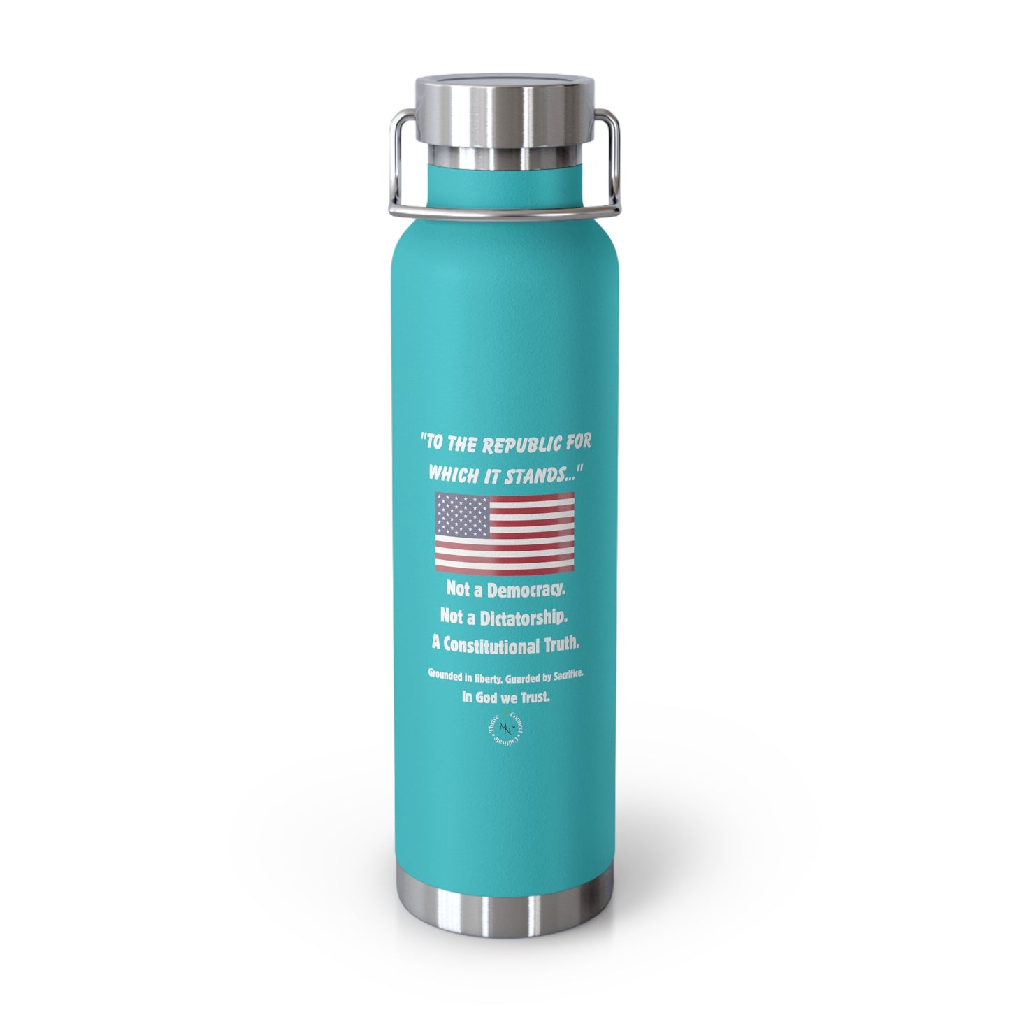 "To the Republic" 22oz Insulated Bottle β For Those Who Stand for Truth, Liberty & Legacy