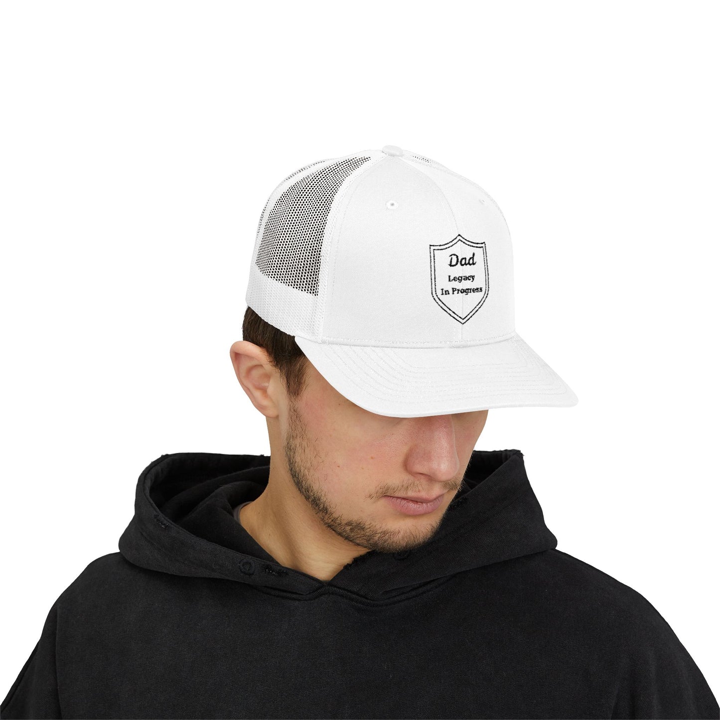 Dad – Legacy in Progress Snapback Trucker Hat | Modern Tribute to Timeless Fatherhood - Father's Day Gift, Outdoor Cap, Dad Hat, Casual Wear, Gift for Dad