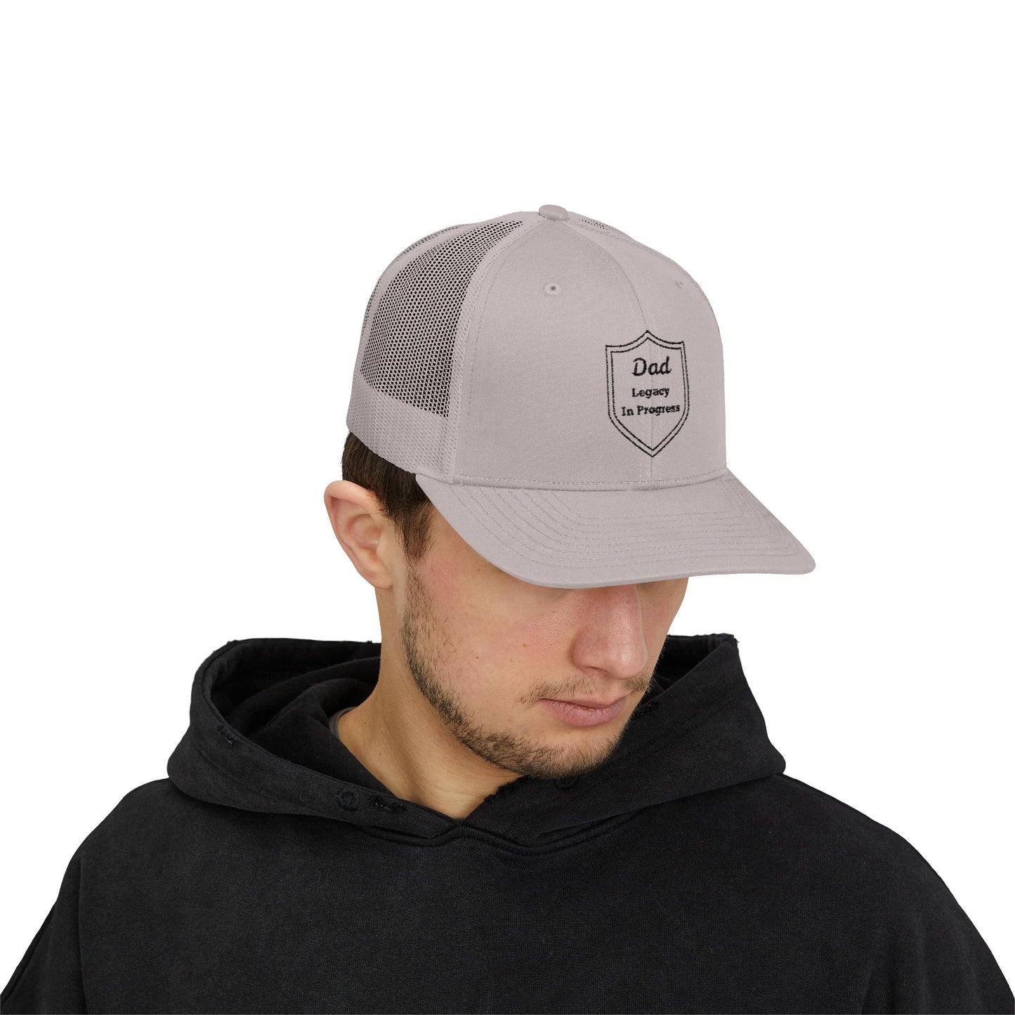 Dad – Legacy in Progress Snapback Trucker Hat | Modern Tribute to Timeless Fatherhood - Father's Day Gift, Outdoor Cap, Dad Hat, Casual Wear, Gift for Dad