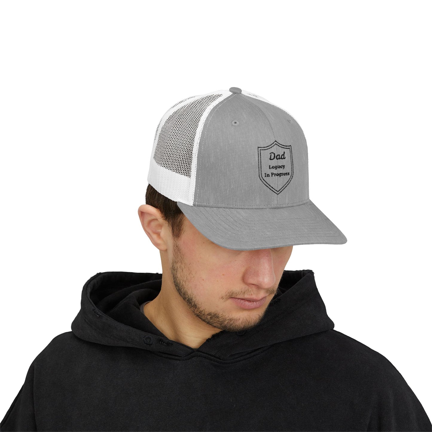 Dad – Legacy in Progress Snapback Trucker Hat | Modern Tribute to Timeless Fatherhood - Father's Day Gift, Outdoor Cap, Dad Hat, Casual Wear, Gift for Dad