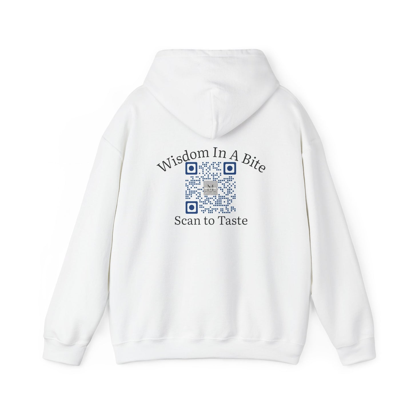 Mindful Nuggets Hoodie – Wisdom in a Bite, Scan to Taste - Unisex Heavy Blend™ Hooded Sweatshirt