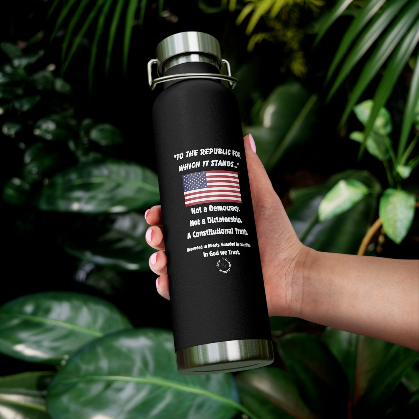 "To the Republic" 22oz Insulated Bottle – For Those Who Stand for Truth, Liberty & Legacy
