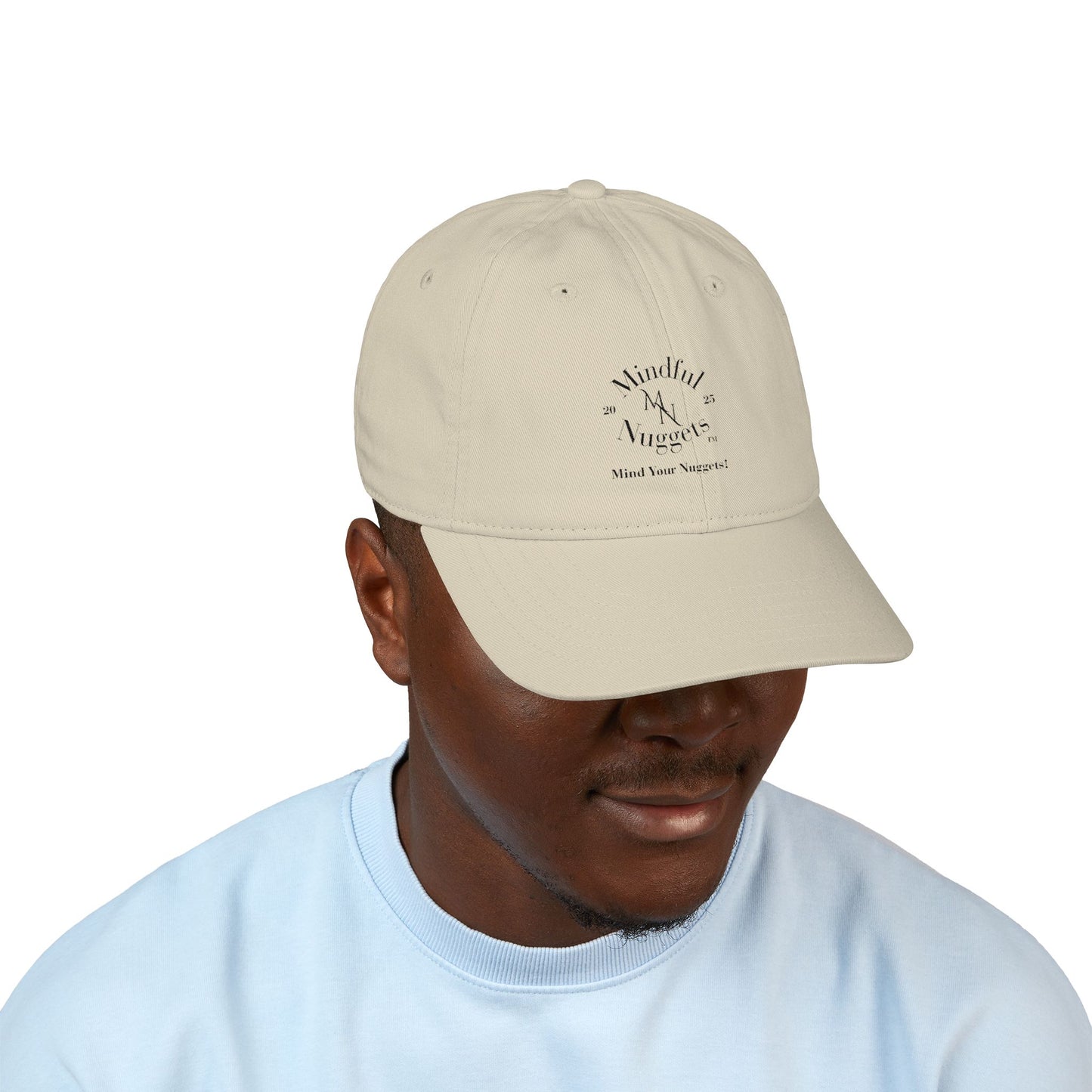 Mindful Nuggets Organic Baseball Cap - Embroidered Adjustable Hat