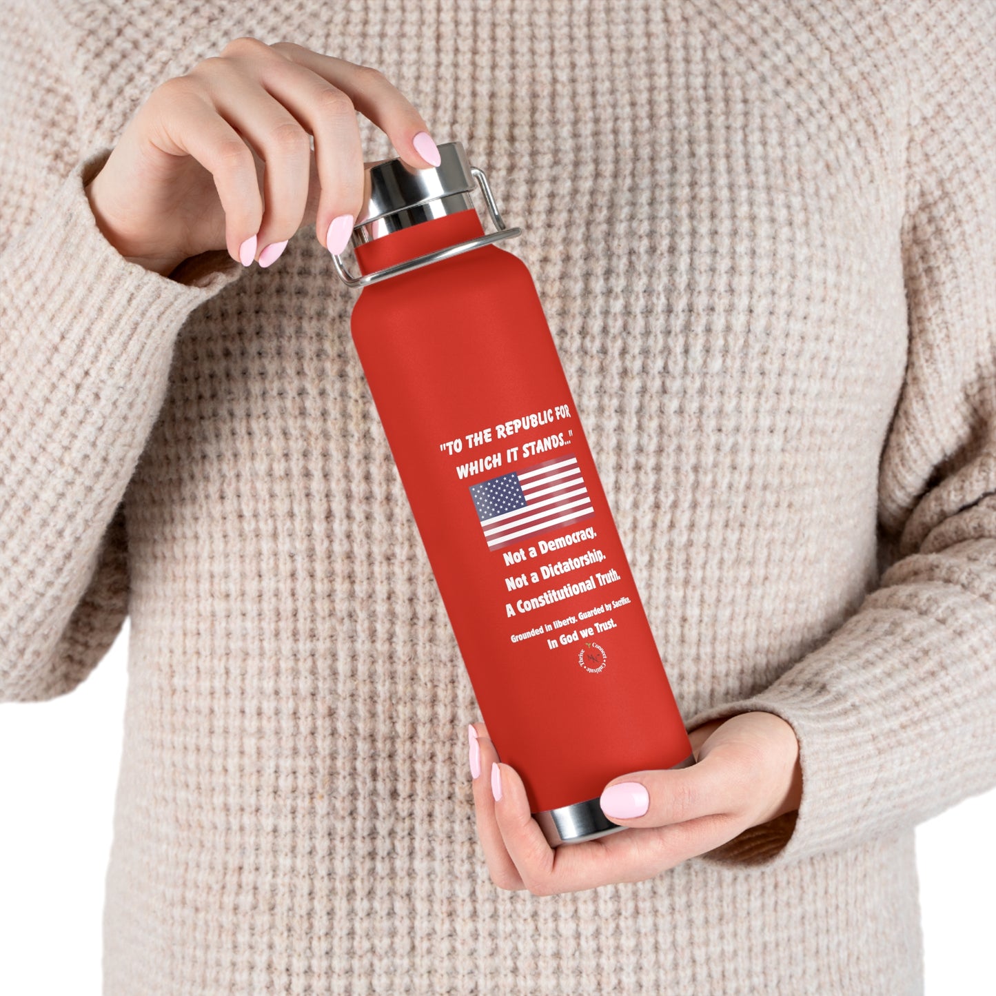 "To the Republic" 22oz Insulated Bottle – For Those Who Stand for Truth, Liberty & Legacy