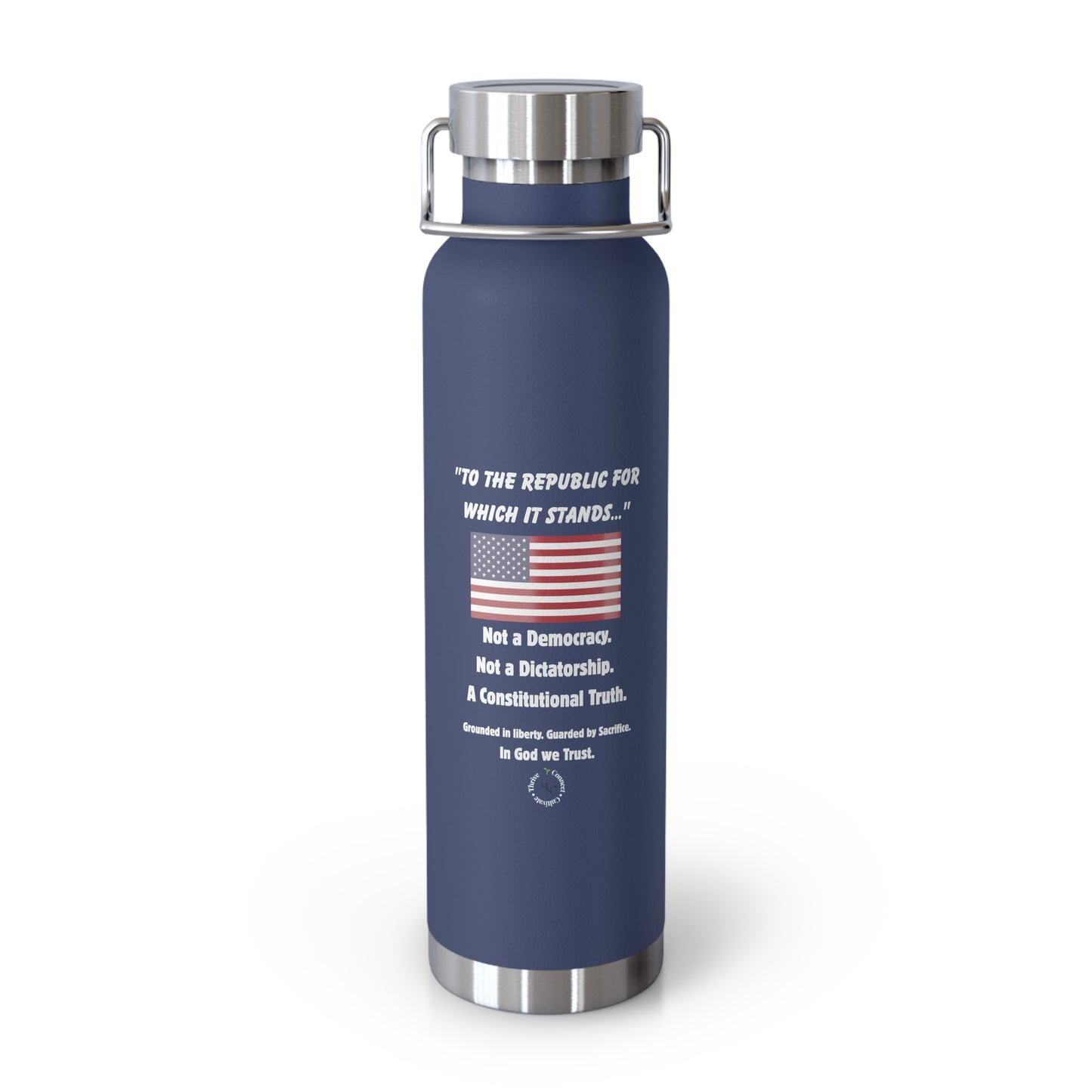 "To the Republic" 22oz Insulated Bottle – For Those Who Stand for Truth, Liberty & Legacy