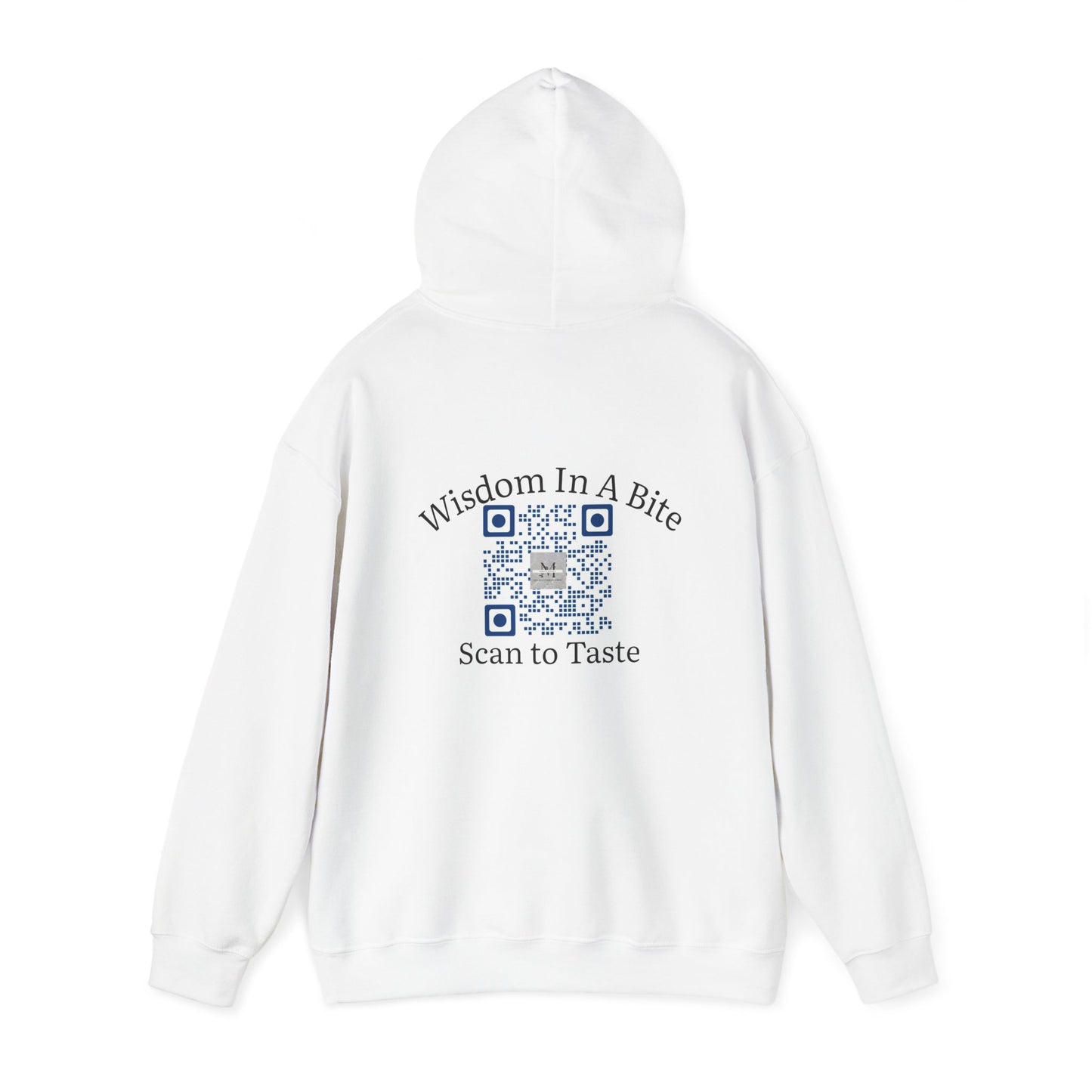 Mindful Nuggets Hoodie – Wisdom in a Bite, Scan to Taste - Unisex Heavy Blend™ Hooded Sweatshirt