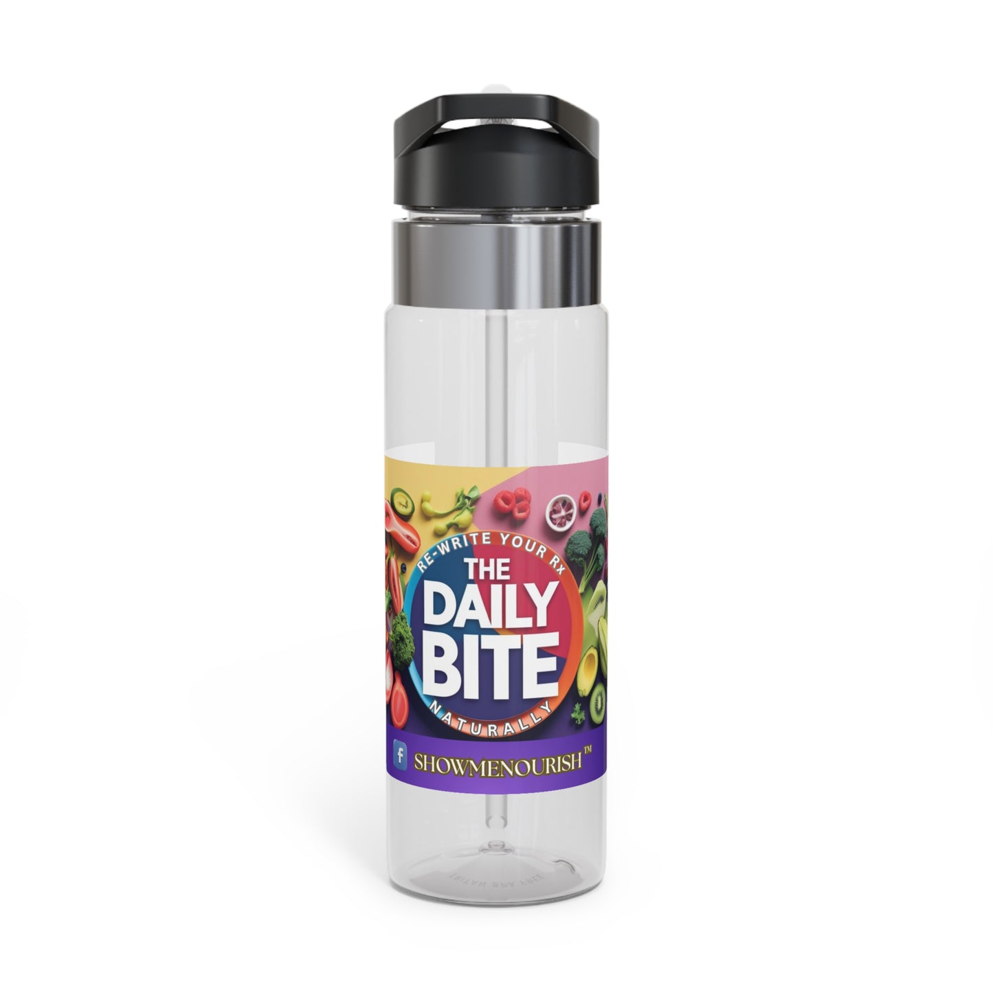 Vibrant Tritan Sport Bottle, The Daily Bite, Insulated Reusable Water Bottle, Fitness Hydration, Colorful Drinkware, Healthy Lifestyle