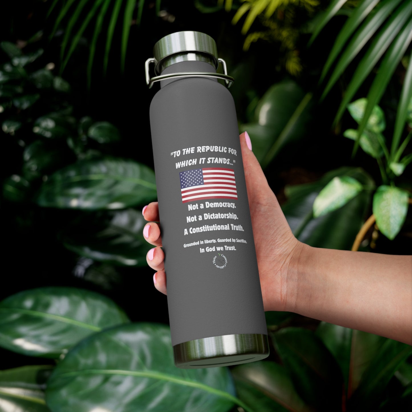 "To the Republic" 22oz Insulated Bottle – For Those Who Stand for Truth, Liberty & Legacy