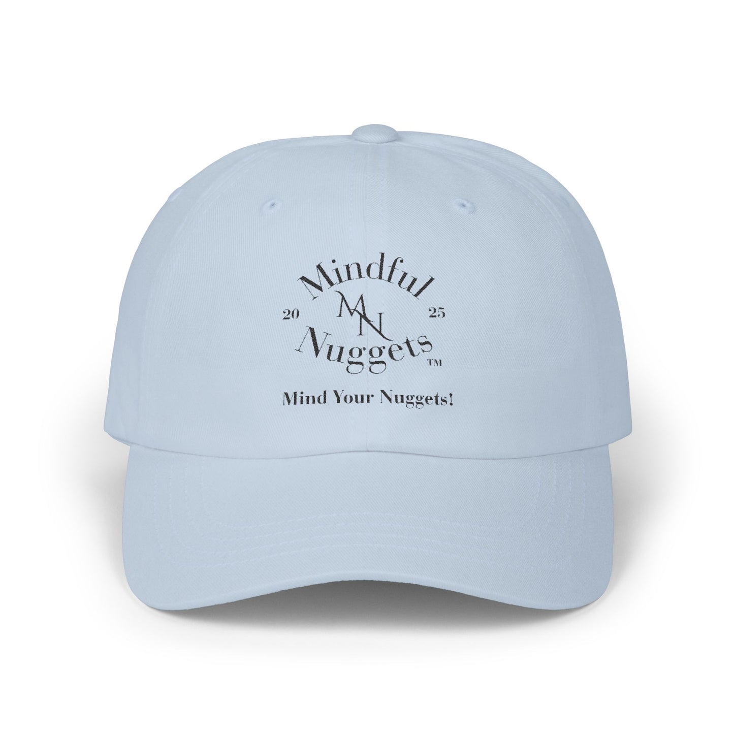 Mind Your Nuggets Classic Dad Cap - Trendy White Hat for Casual Style