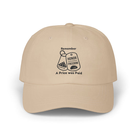 Classic Cap -Remember Honor Freedom Designed in Memory for those who Paid it all for our Freedom