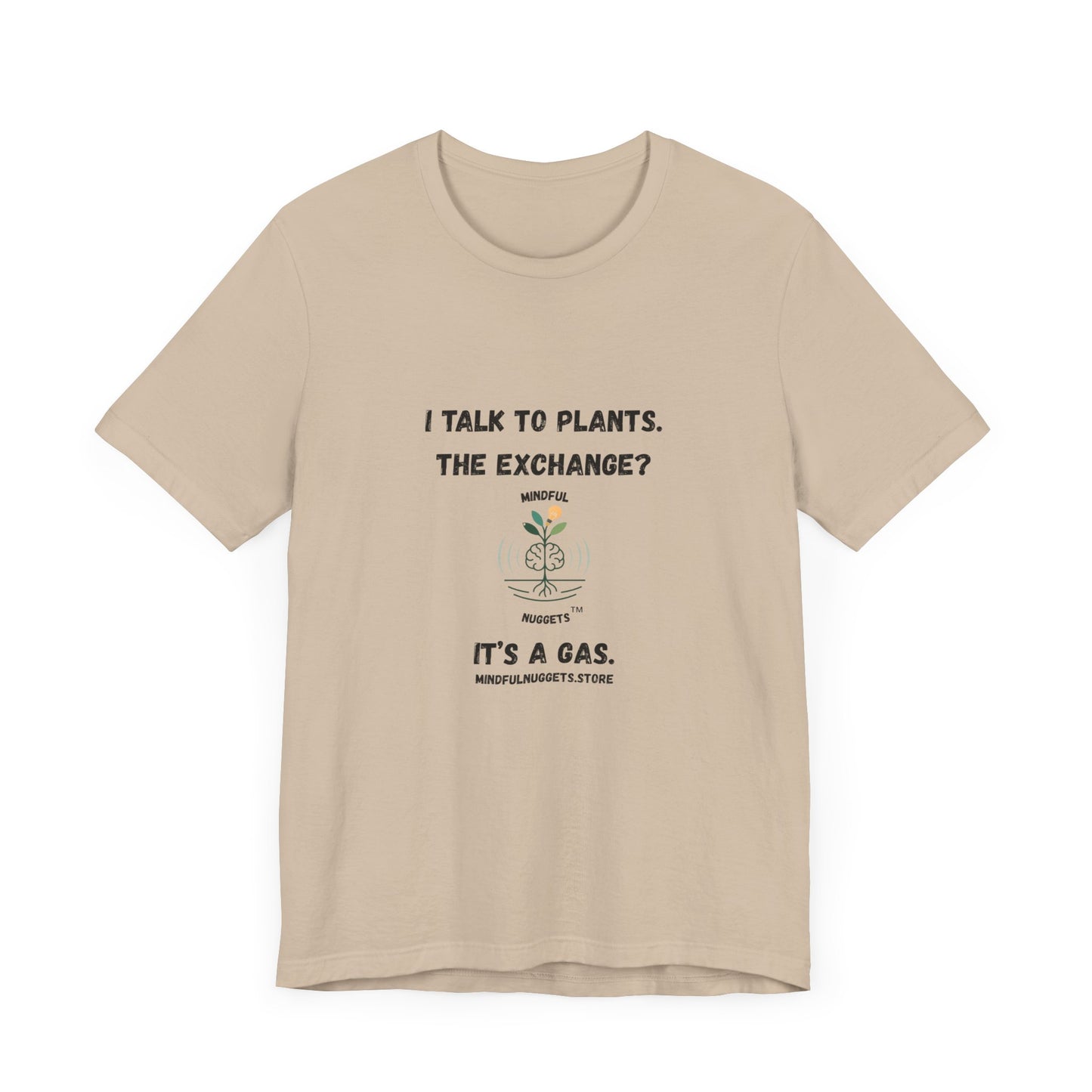 🌿Plant Lover Unisex Tee - I Talk to Plants Front Print Only – Mindful Nuggets Health Edition