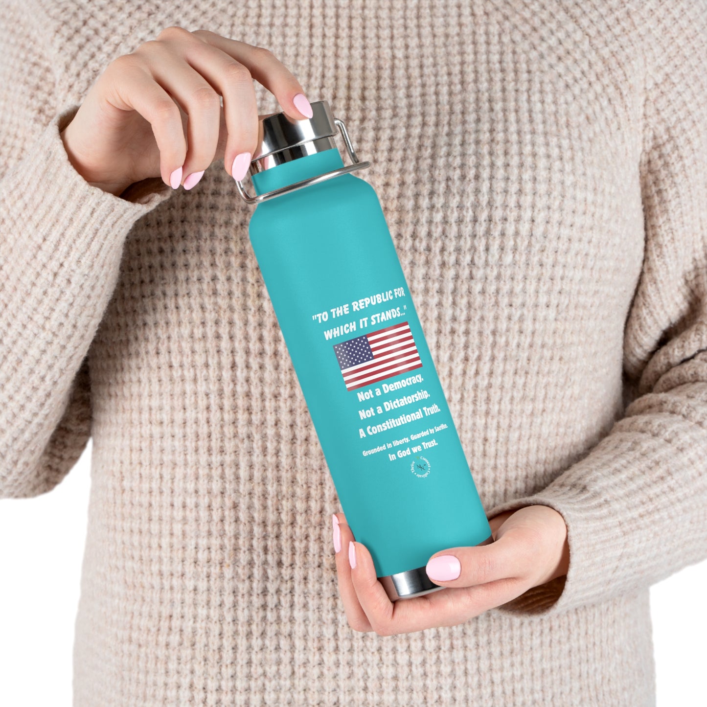 "To the Republic" 22oz Insulated Bottle – For Those Who Stand for Truth, Liberty & Legacy