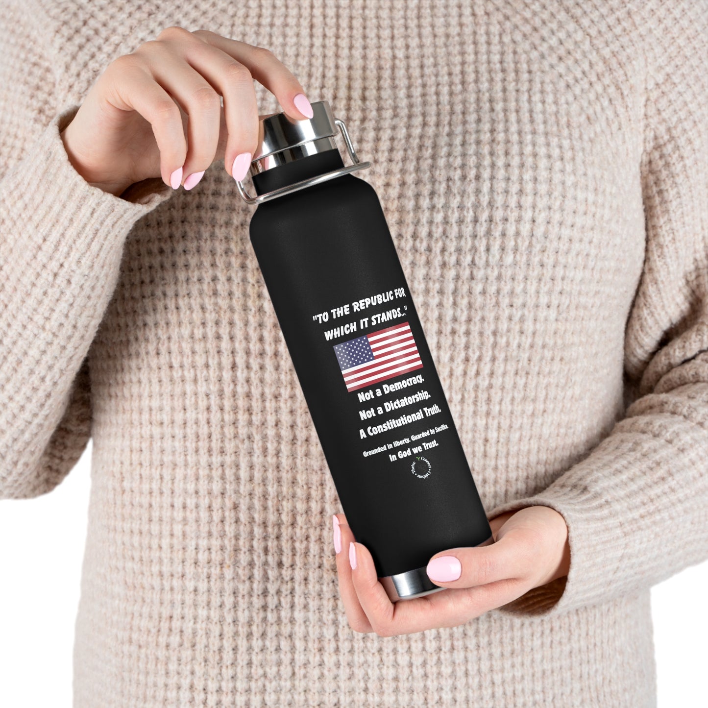 "To the Republic" 22oz Insulated Bottle – For Those Who Stand for Truth, Liberty & Legacy
