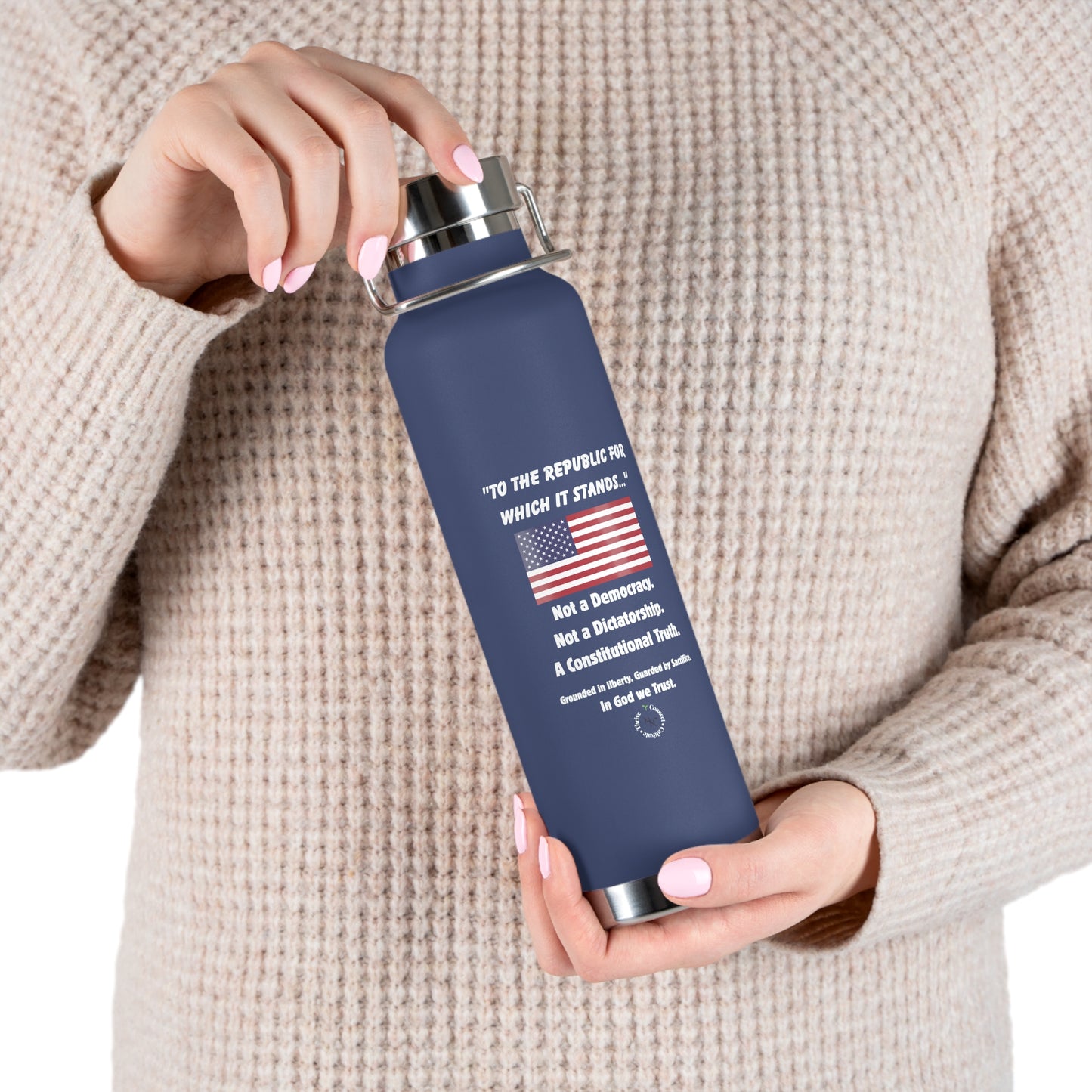 "To the Republic" 22oz Insulated Bottle – For Those Who Stand for Truth, Liberty & Legacy