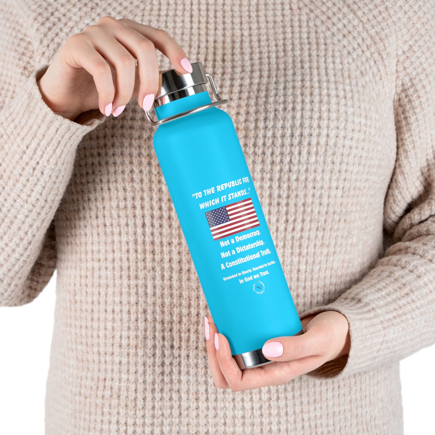 "To the Republic" 22oz Insulated Bottle – For Those Who Stand for Truth, Liberty & Legacy