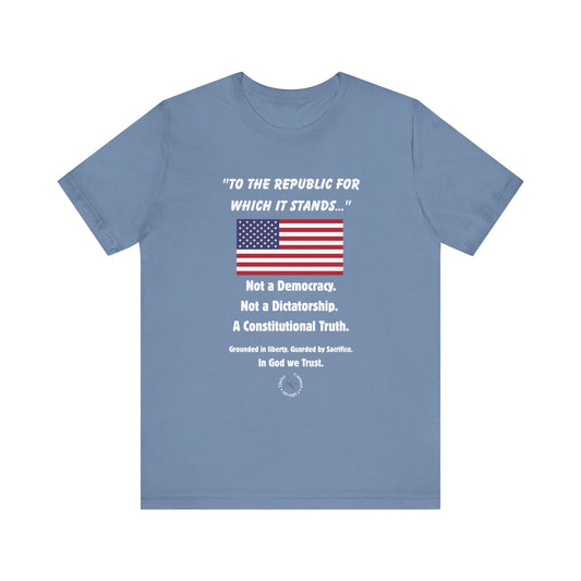 USA Republic Tee – A Shirt That Remembers Why We Stand- Independence Day Shirt, Casual Wear, Summer Style, Gift for Veterans