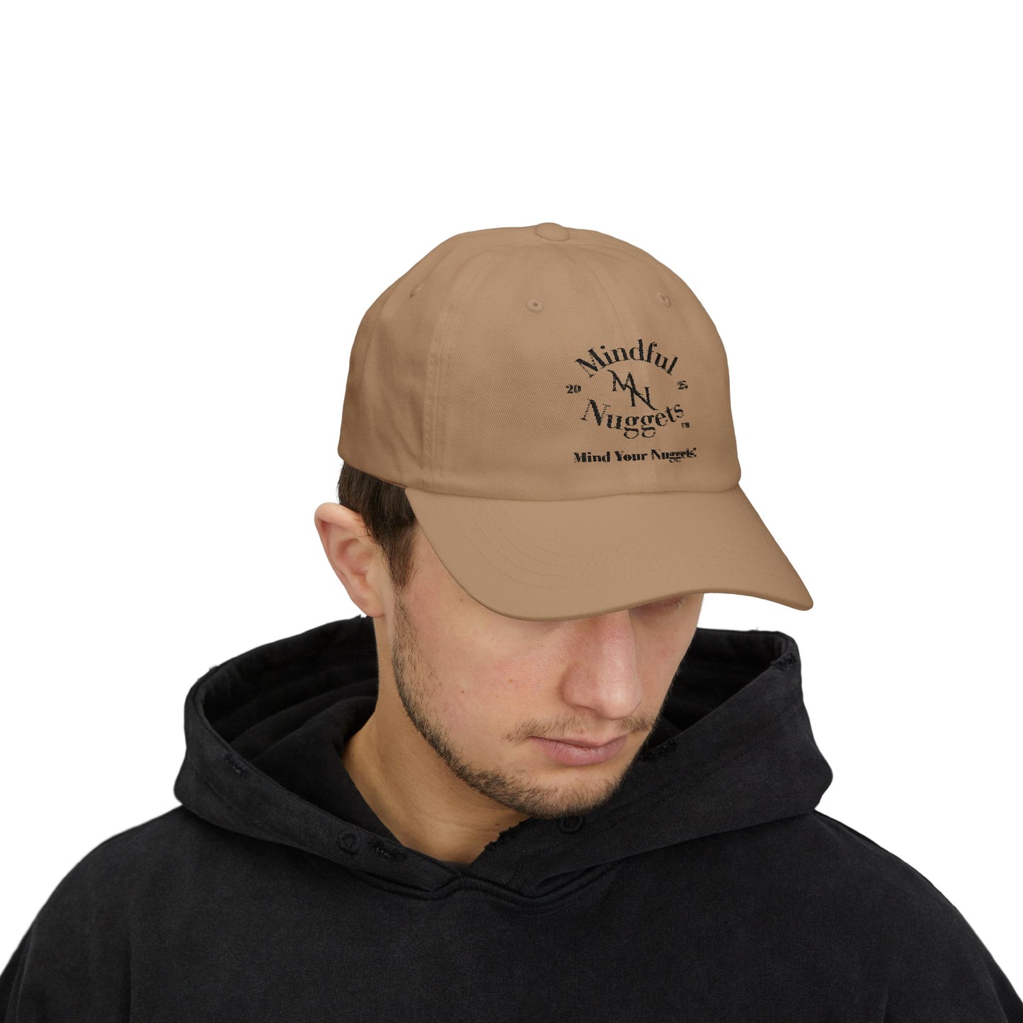 Mind Your Nuggets Classic Dad Cap - Trendy White Hat for Casual Style
