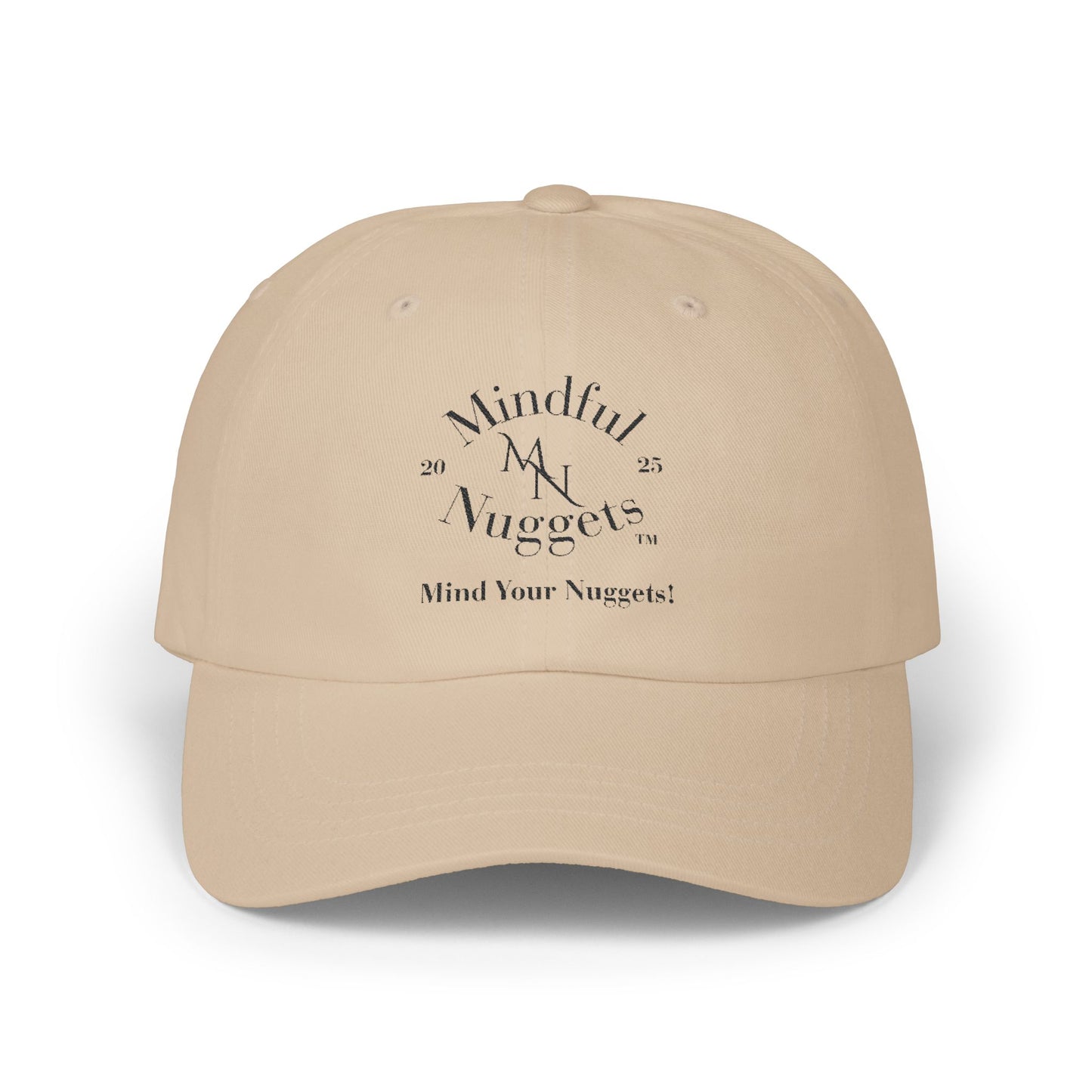 Mind Your Nuggets Classic Dad Cap - Trendy White Hat for Casual Style