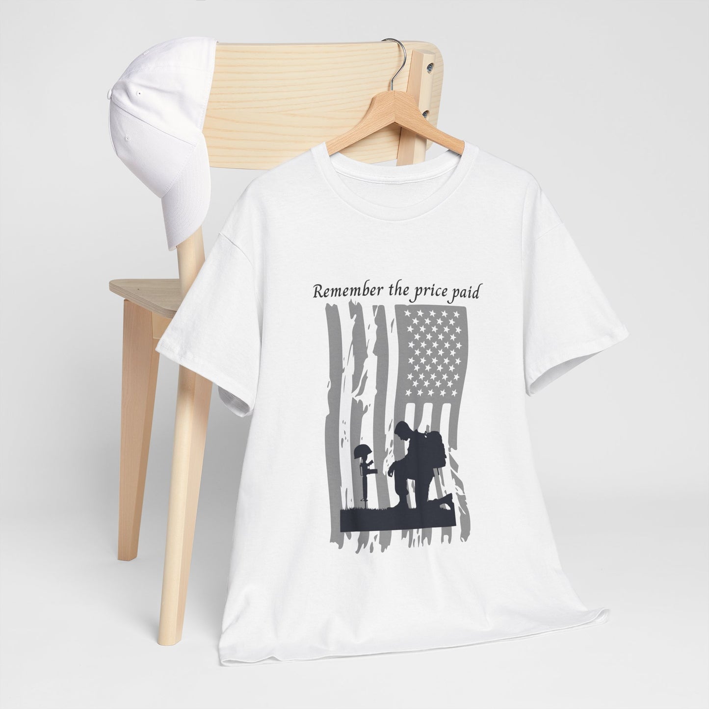 Patriotic Unisex Tee - Remember the Price Paid, Honor & Respect, Memorial Day Gift, Veteran’s Day Tee, Freedom Shirt
