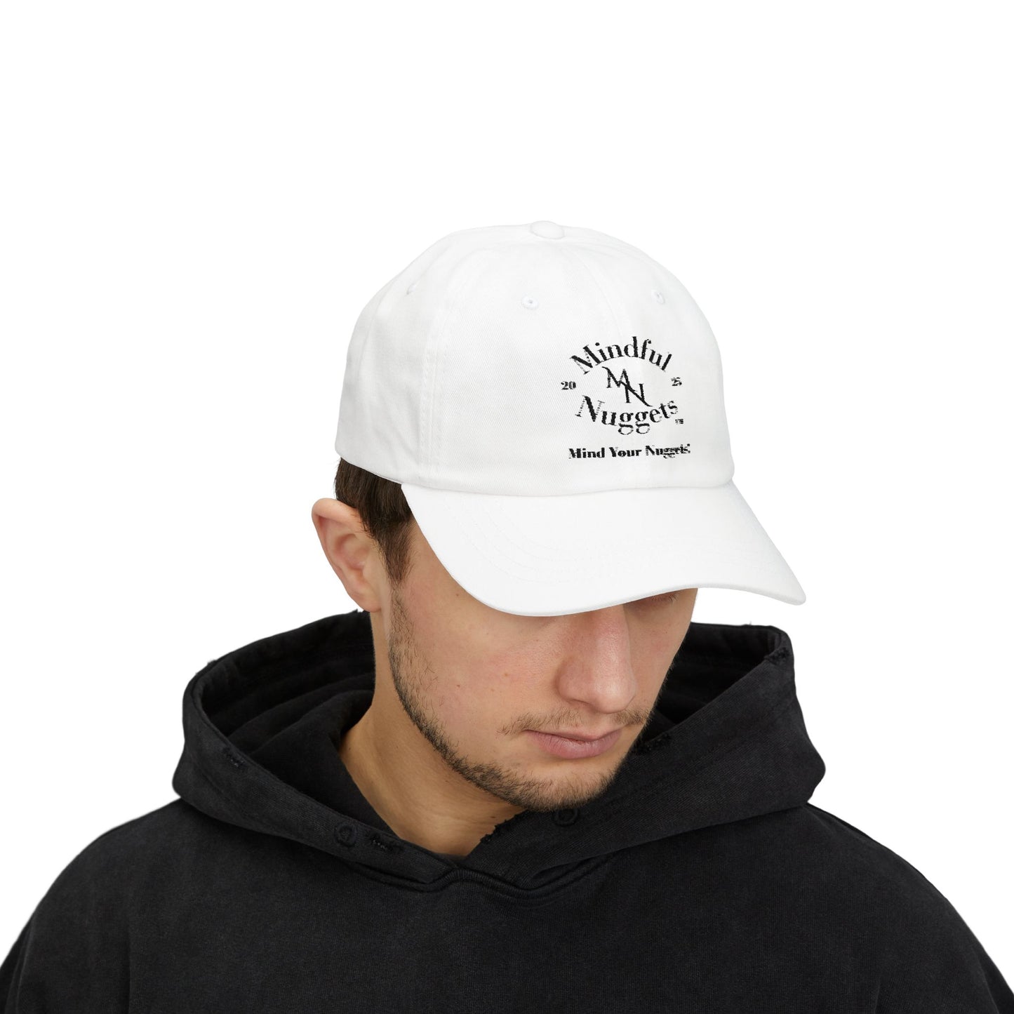 Mind Your Nuggets Classic Dad Cap - Trendy White Hat for Casual Style