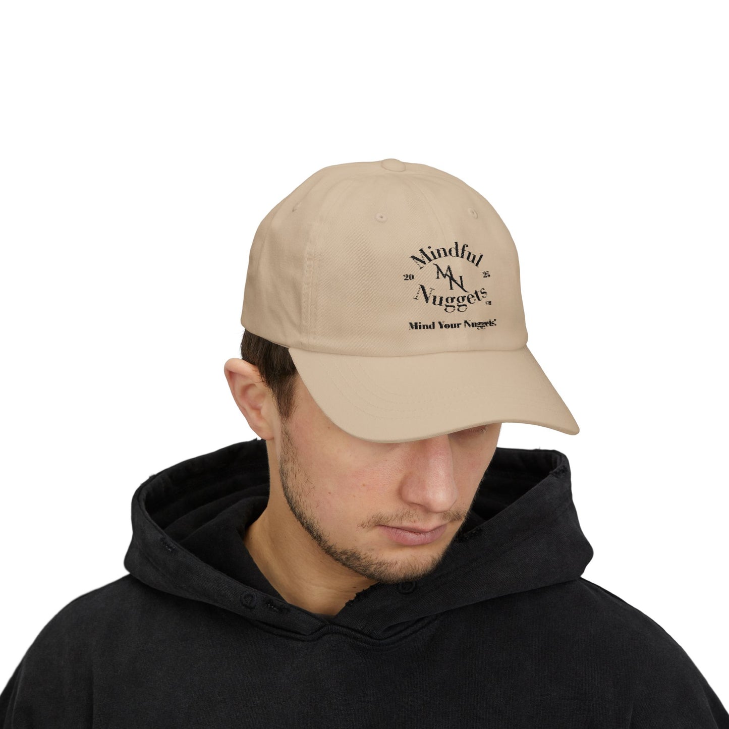 Mind Your Nuggets Classic Dad Cap - Trendy White Hat for Casual Style